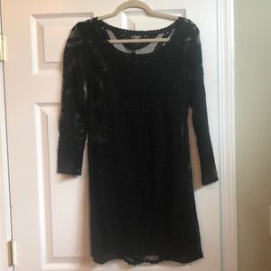 Black lace dress
